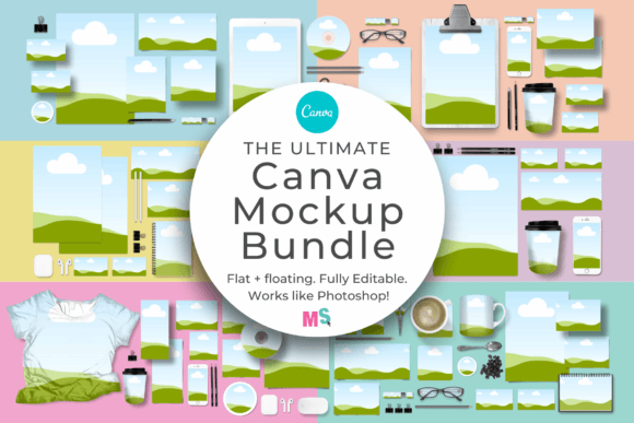 Download Ultimate Canva Mockup Bundle - Mockup Collection