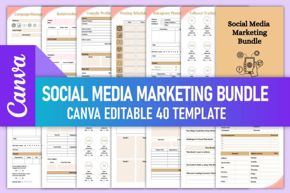 Download Social Media Marketing Bundle Canva - Social media marketing Collection