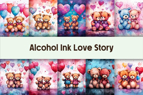 Download Alcohol Ink Love Story Background - Story background Collection