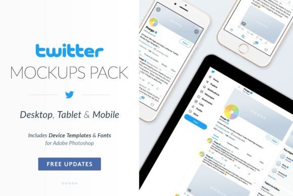 Download Twitter Social Media Mockups Pack - Mockup Collection