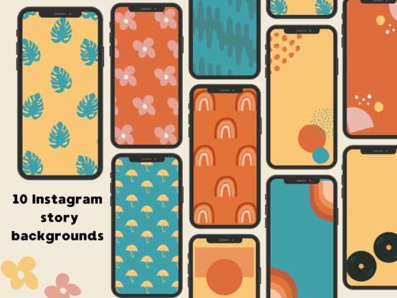 Download Boho Abstract Instagram Story Background - Story background Collection