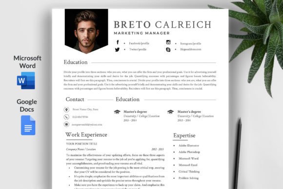 Download Simple Modern Resume Template/ CV - Simple Collection