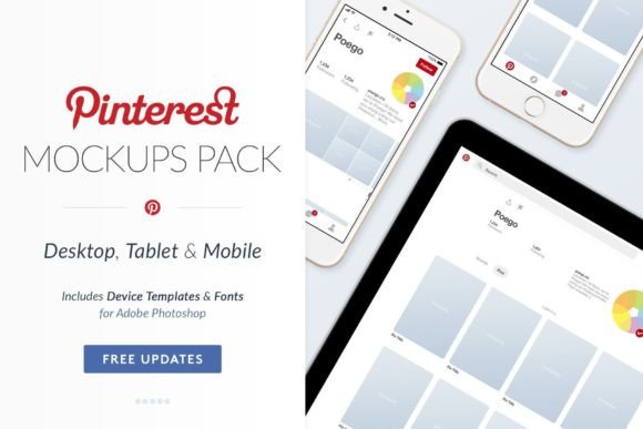 Download Pinterest Social Media Mockups Pack - Mockup Collection