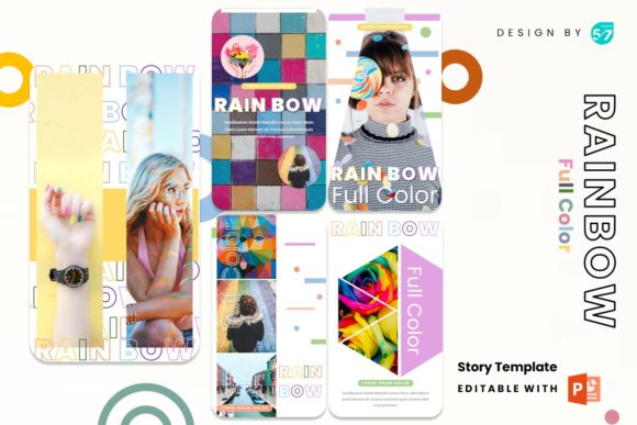 Download Instagram Stories Template - Rainbow - Premium Resources