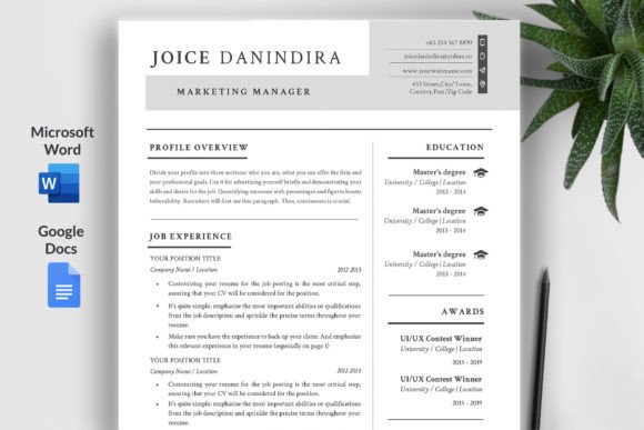 Download Simple Professional Resume Template - Simple Collection