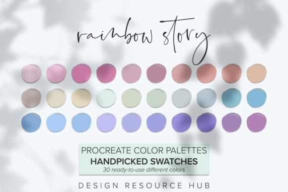 Download Procreate Color Palette: Rainbow Story - Rainbow story Collection