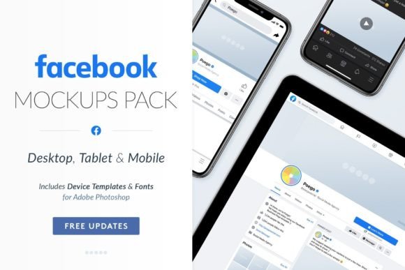 Download Facebook Social Media Mockups Pack - Mockup Collection